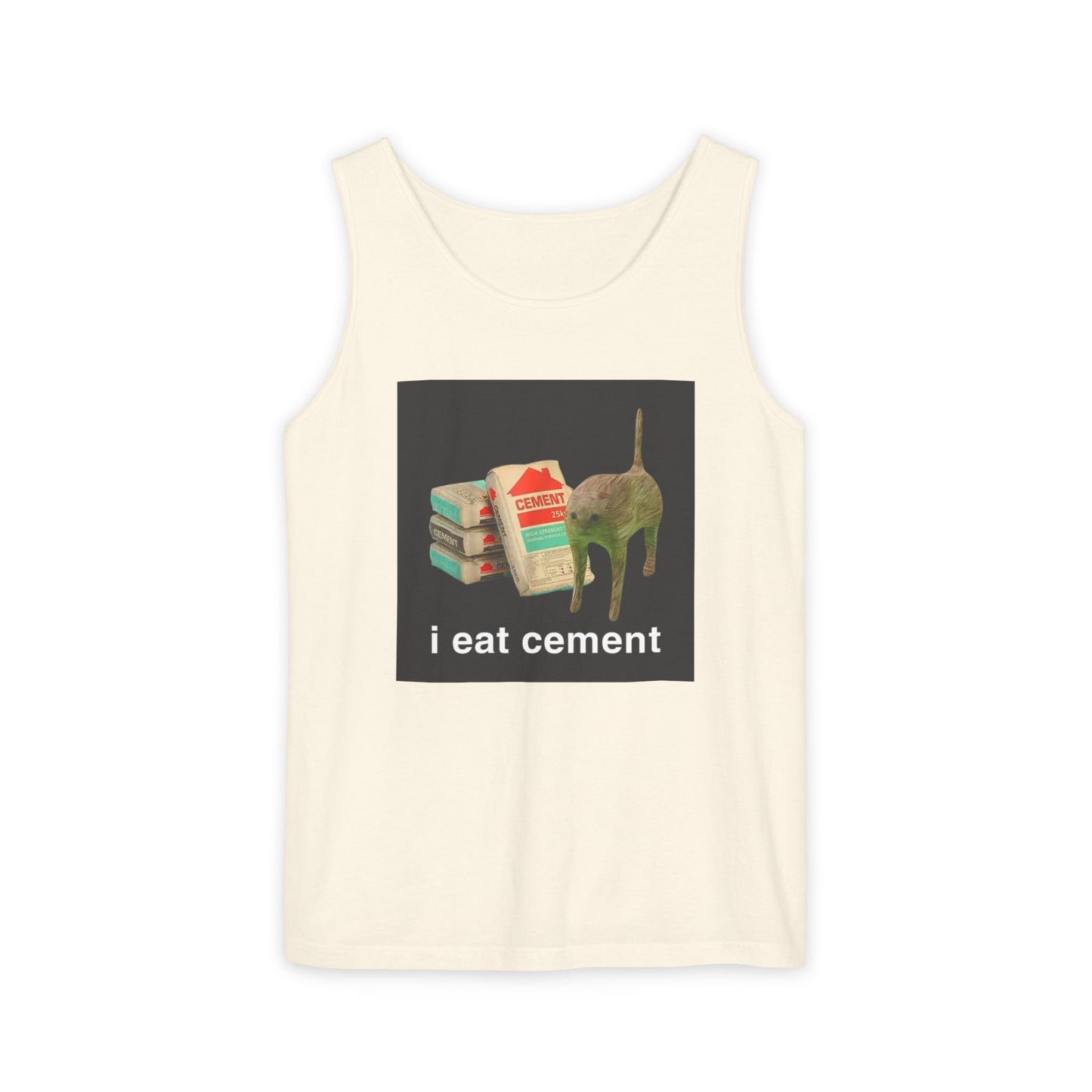 I Eat Cement Cat Tank Top