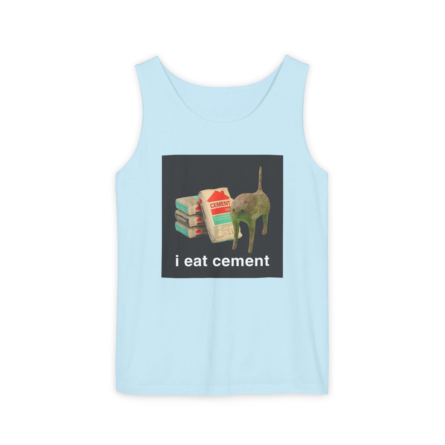 I Eat Cement Cat Tank Top
