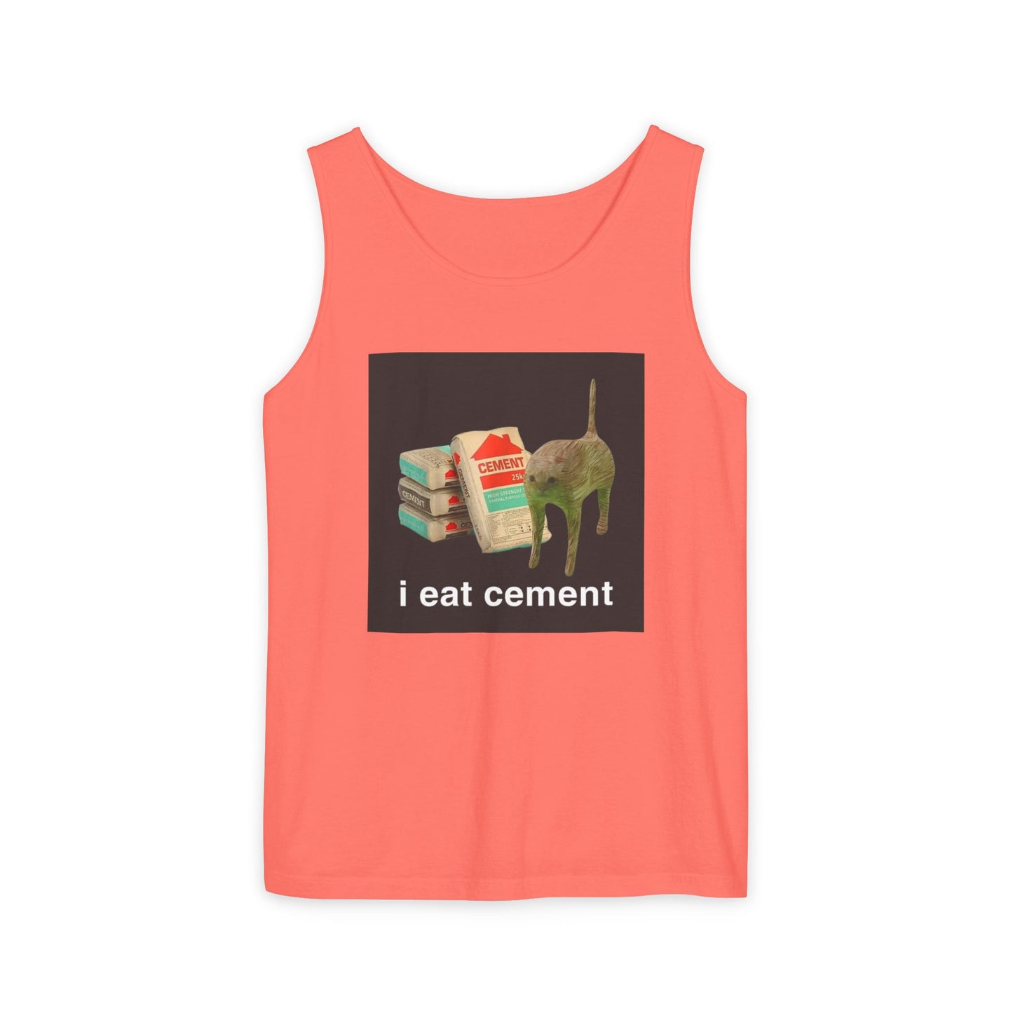I Eat Cement Cat Tank Top