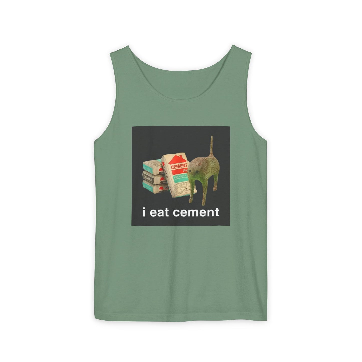 I Eat Cement Cat Tank Top