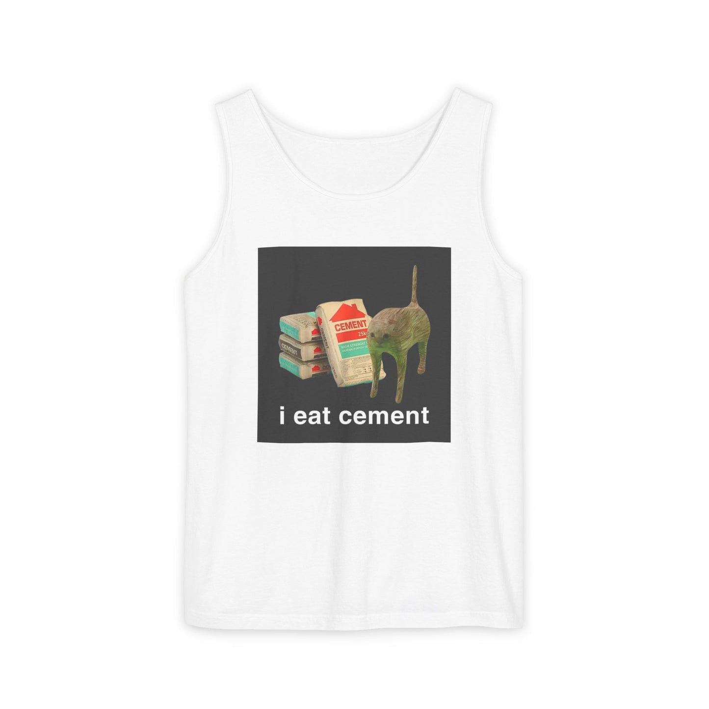I Eat Cement Cat Tank Top
