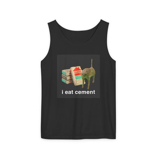 I Eat Cement Cat Tank Top