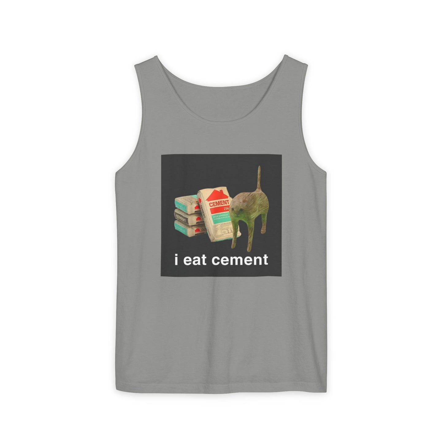 I Eat Cement Cat Tank Top
