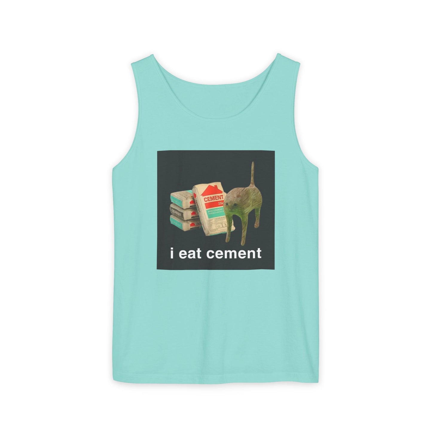 I Eat Cement Cat Tank Top